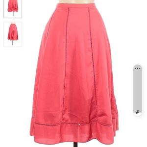 Banana Republic silk coral skirt size 8 NWT